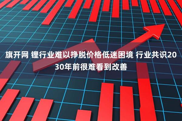旗开网 锂行业难以挣脱价格低迷困境 行业共识2030年前很难看到改善