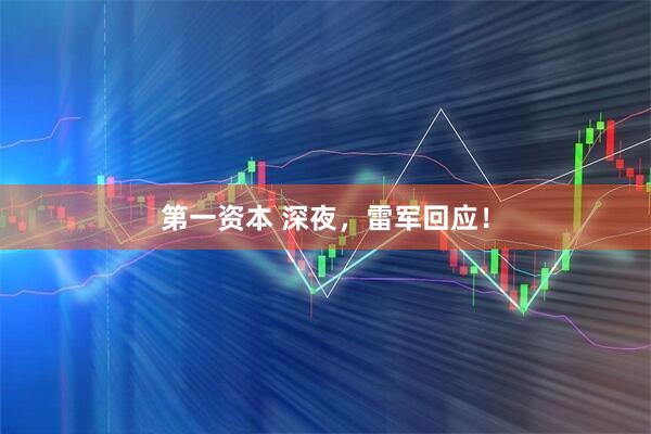 第一资本 深夜，雷军回应！