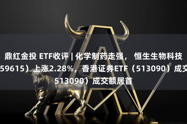 鼎红金投 ETF收评 | 化学制药走强， 恒生生物科技ETF（159615）上涨2.28%，香港证券ETF（513090）成交额居首